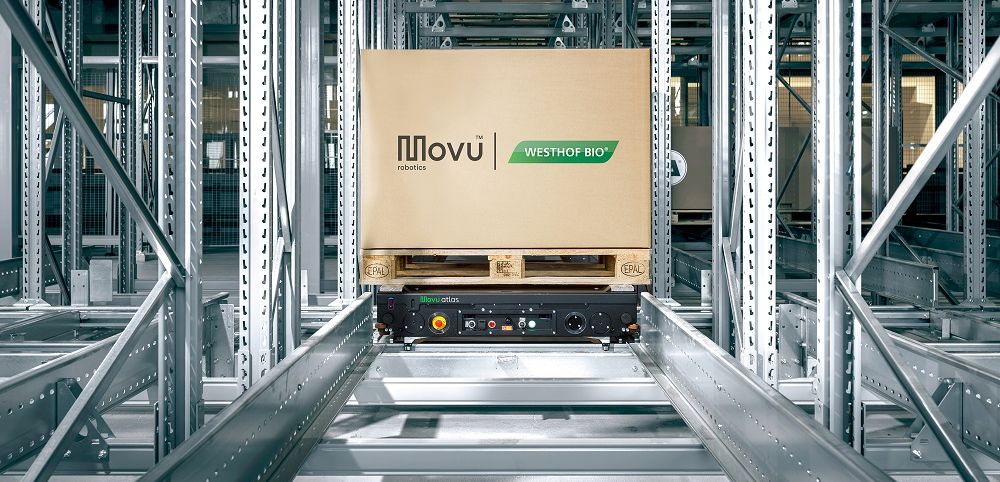 Shuttle: Westhof Bio relies on pallet shuttle from Movu Robotics
