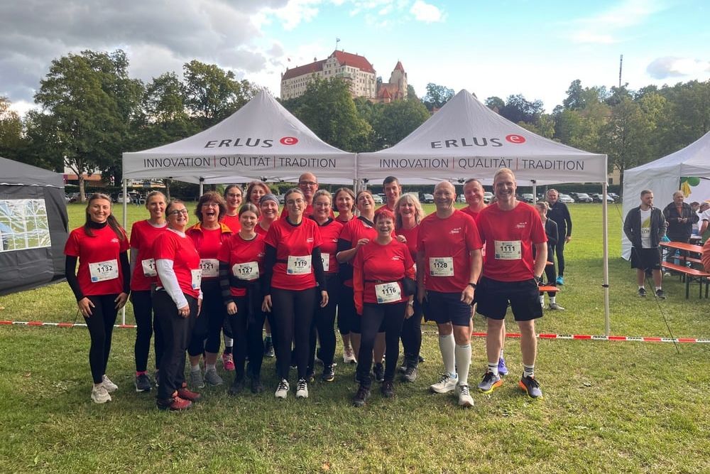 Das Erlus-Team ging beim 10. Landshuter Firmenlauf motiviert an den Start