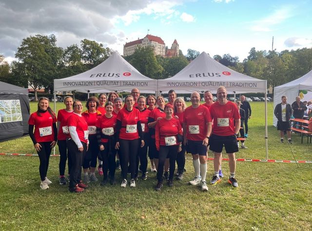 Das Erlus-Team ging beim 10. Landshuter Firmenlauf motiviert an den Start