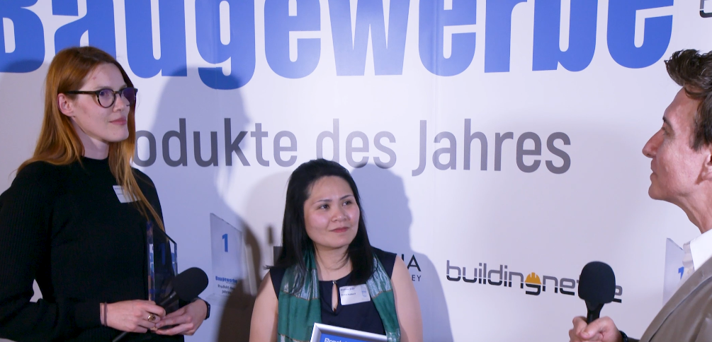 Video-Interview Laura Suhr und Andrea Radlbeck - Baugewerbe Produkte des Jahres 2026 Video-Interview Laura Suhr und Andrea Radlbeck - Baugewerbe Produkte des Jahres 2026