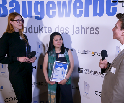 Video-Interview Laura Suhr und Andrea Radlbeck - Baugewerbe Produkte des Jahres 2026 Video-Interview Laura Suhr und Andrea Radlbeck - Baugewerbe Produkte des Jahres 2026