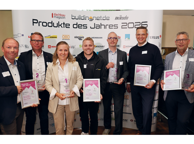 Produkte des Jahres 2026 - Die Gewinner in der Kategorie „Massiv- & Holz-Hybridbau“