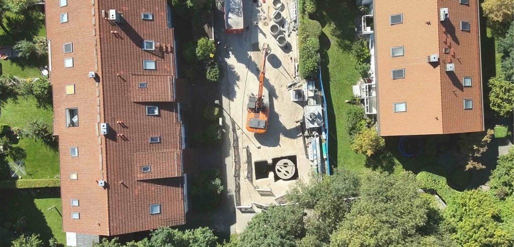 Innovative Baugrubensicherung beim Neubau eines Pumpwerks in Germering Innovative Baugrubensicherung beim Neubau eines Pumpwerks in Germering