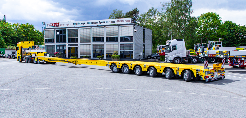 ES-GE Nutzfahrzeuge GmbH liefert Pendelachs-Satteltieflader an die Gertzen-Gruppe ES-GE Nutzfahrzeuge GmbH liefert Pendelachs-Satteltieflader an die Gertzen-Gruppe