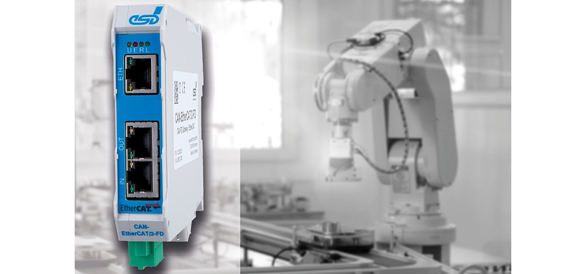 esd electronics auf der SPS 2025: Gateway verbindet Ethercat mit CAN FD