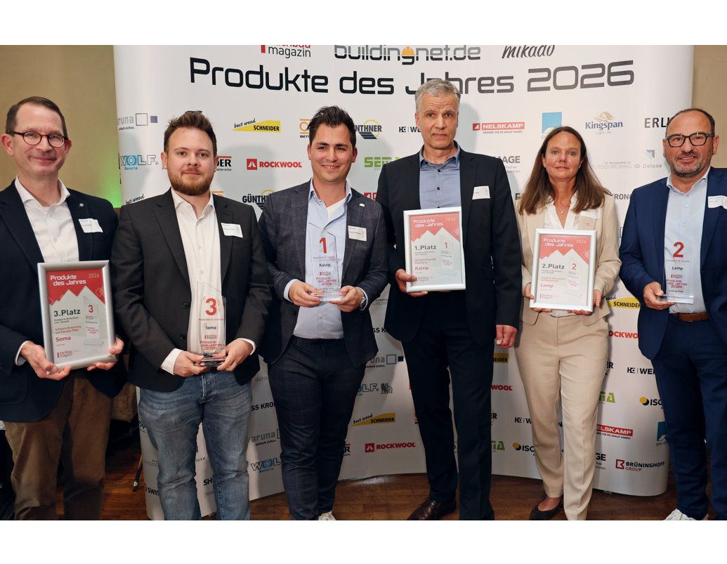 Produkte des Jahres 2026 - Die Gewinner in der Kategorie „Metalldach & -fassade“ Produkte des Jahres 2026 - Die Gewinner in der Kategorie „Metalldach & -fassade“