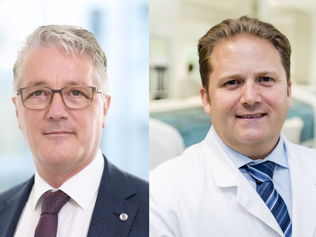 Bild von Dr. Michael Müller und Prof. Dr. Jan Kramer (beide ALM-Vorstand) Michael Müller und Jan Kramer