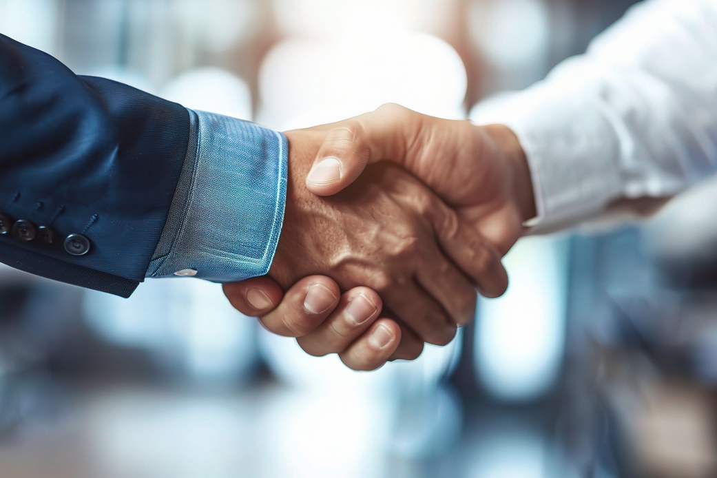 Handschlag zweier Geschäftspartner