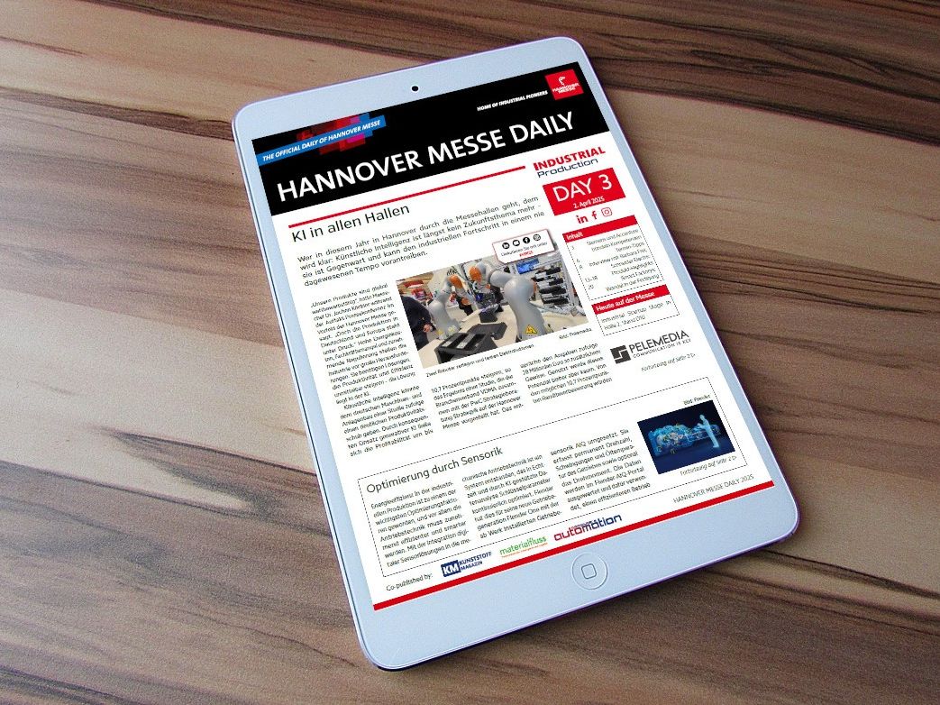 E-Paper: HANNOVER MESSE DAILY Tag 3 E-Paper: HANNOVER MESSE DAILY Tag 3