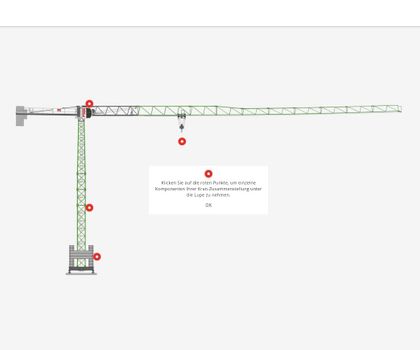 BKL führt innovativen Online-Krankonfigurator mit Echtzeit-Preisanzeige ein ein digitales Modell eines Krans im online Konfigurator von BKL Krane