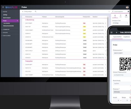Computerbildschirm und Mobiltelefon Computerbildschirm und Mobiltelefon