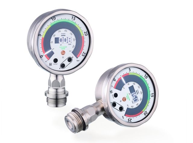 ifm: Elektronisches Manometer mit LED-Anzeige ifm: Elektronisches Manometer mit LED-Anzeige