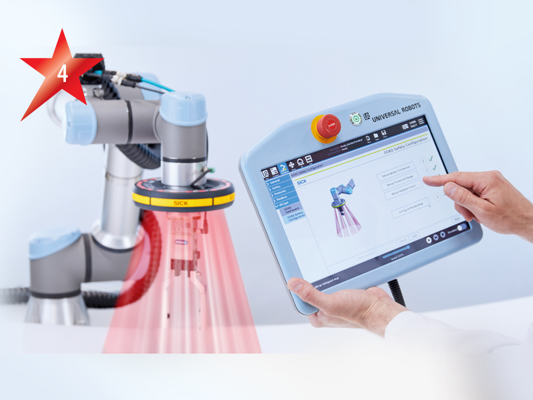 Sick; Intuitive Zusammenarbeit zwischen Werker und Roboter