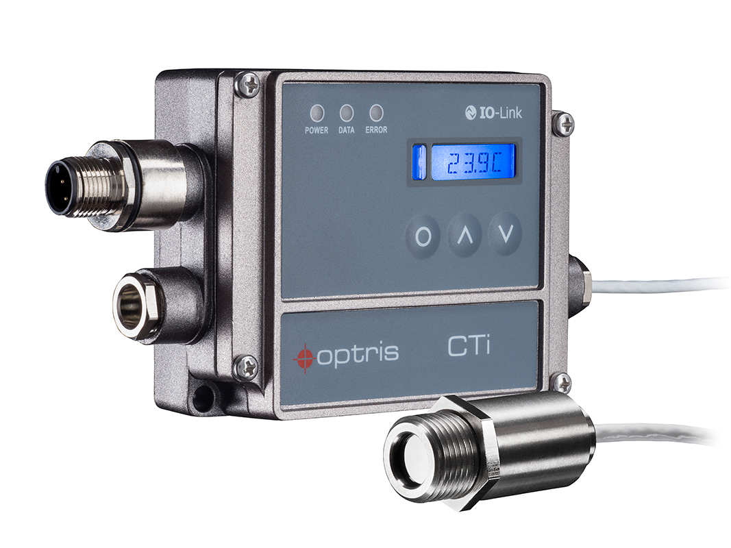 Optris: CTi-Pyrometer mit EtherCAT und IO-Link