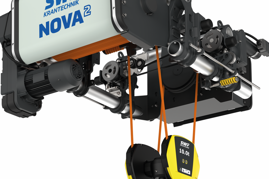 materialfluss Produkte des Jahres 2025: 2. Platz, Kategorie Förder- und Hebetechnik: Elektroseilzug Nova2 rope materialfluss Produkte des Jahres 2025: 2. Platz, Kategorie Förder- und Hebetechnik: Elektroseilzug Nova2 rope
