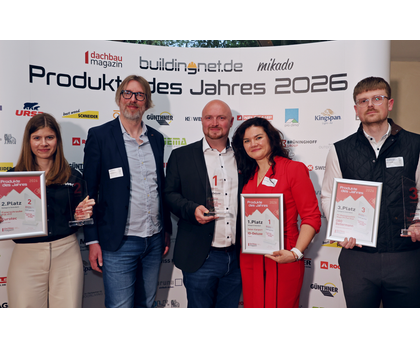 Produkte des Jahres 2026 - Die Gewinner in der Kategorie „Solardach“