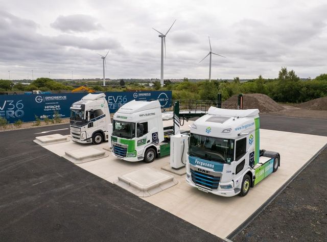 Neue Lkw-Ladestation elektrifiziert Lieferkette von Nissan
