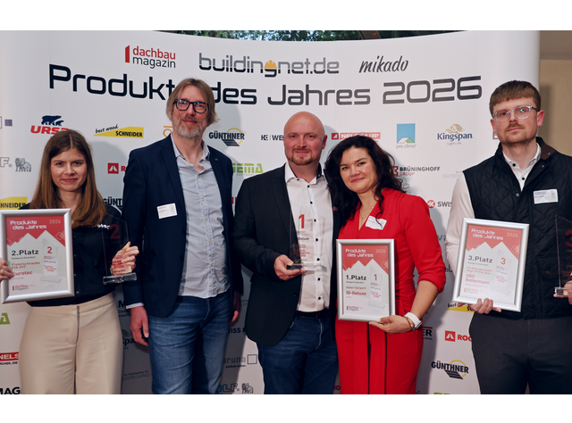 Produkte des Jahres 2026 - Die Gewinner in der Kategorie „Solardach“