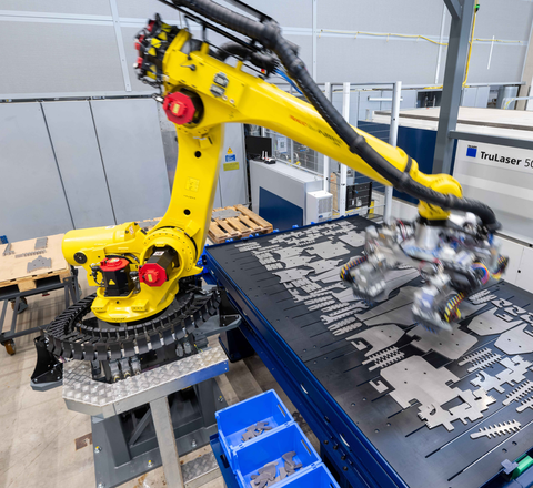 Trumpf's new SortMaster Station and SortMaster Vision solutions enable fully automated sorting without the need for programming. Trumpf's new SortMaster Station and SortMaster Vision solutions enable fully automated sorting without the need for programming.