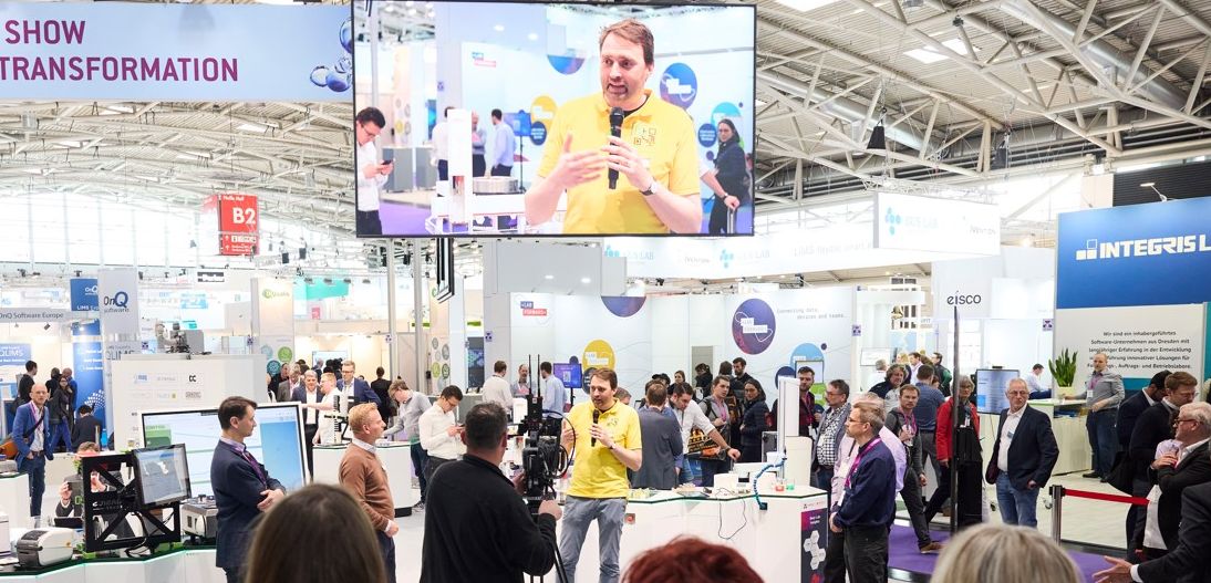 Gefüllte Messehallen und glänzende Stimmung: Analytica 2024 war ein voller Erfolg Sonderschau Digital Transformation, Analytica 2024