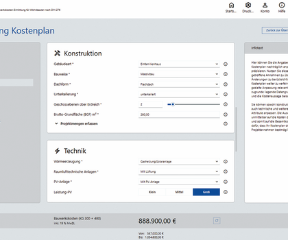 Neue BKI Web-Anwendung beschleunigt die Bauwerkskosten-Ermittlung