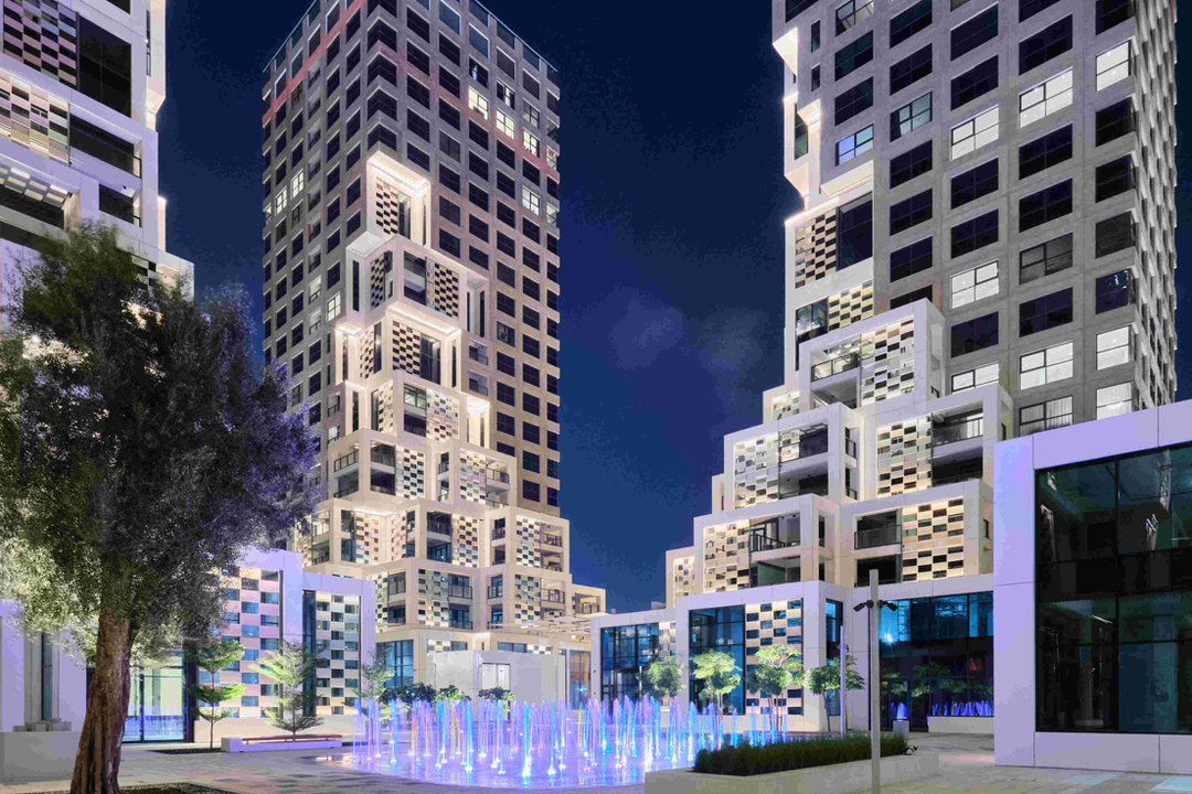 Innovative Fassadengestaltung: Moeding Seraton-Ziegelplatten in Abu Dhabi Die neuen Hochhäuser in Abu Dhabi mit Fassaden von Moeding