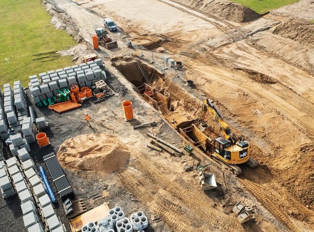 Komplexe Schachtsanierung im Gewerbegebiet Rossendorf bei Dresden