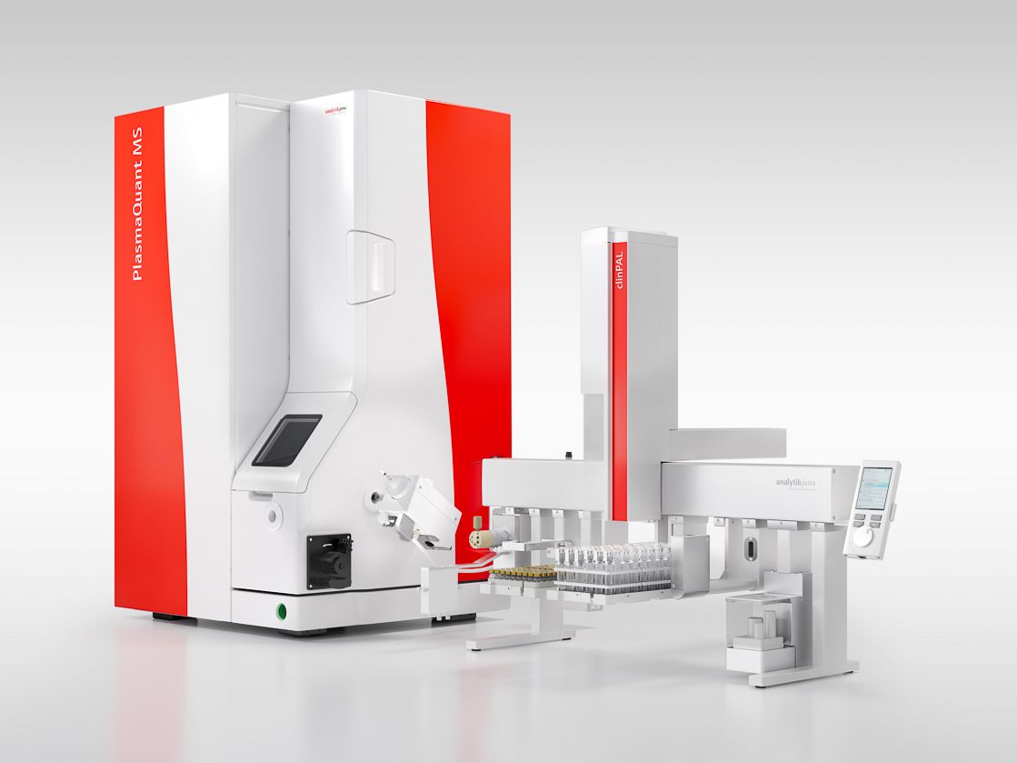 Proben vorbereiten für die Spurenelementanalytik: Vollautomatisches Probenhandling zur Messung klinischer Proben mittels ICP-MS System clinPAL mit Massenspektrometer Plasma Quant