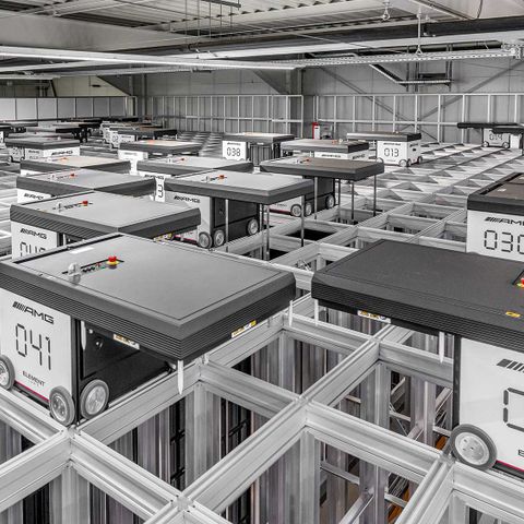 Lagerautomatisierung im Mercedes-AMG Werk: Element Logic optimiert AMG-Logistik