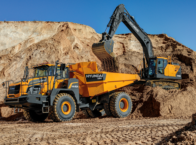 Hyundai erweitert ADT-Portfolio: Zweiachs-Knickdumper für die 45-t-Klasse