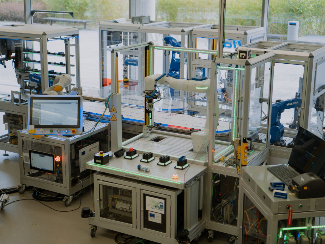 Aufbau der modularen Referenzarchitektur für vernetzte, skalierbare Produktionssysteme.