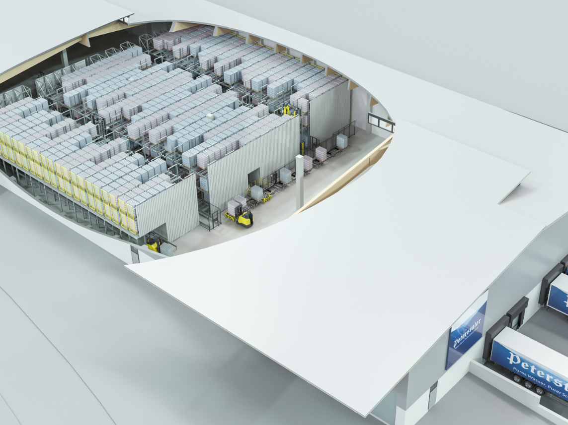 Vollautomatisches Kanallager: Peterstaler Mineralquellen realisiert Intralogistik-Lösung mit SSI Schäfer Vollautomatisches Kanallager: Peterstaler Mineralquellen realisiert Intralogistik-Lösung mit SSI Schäfer