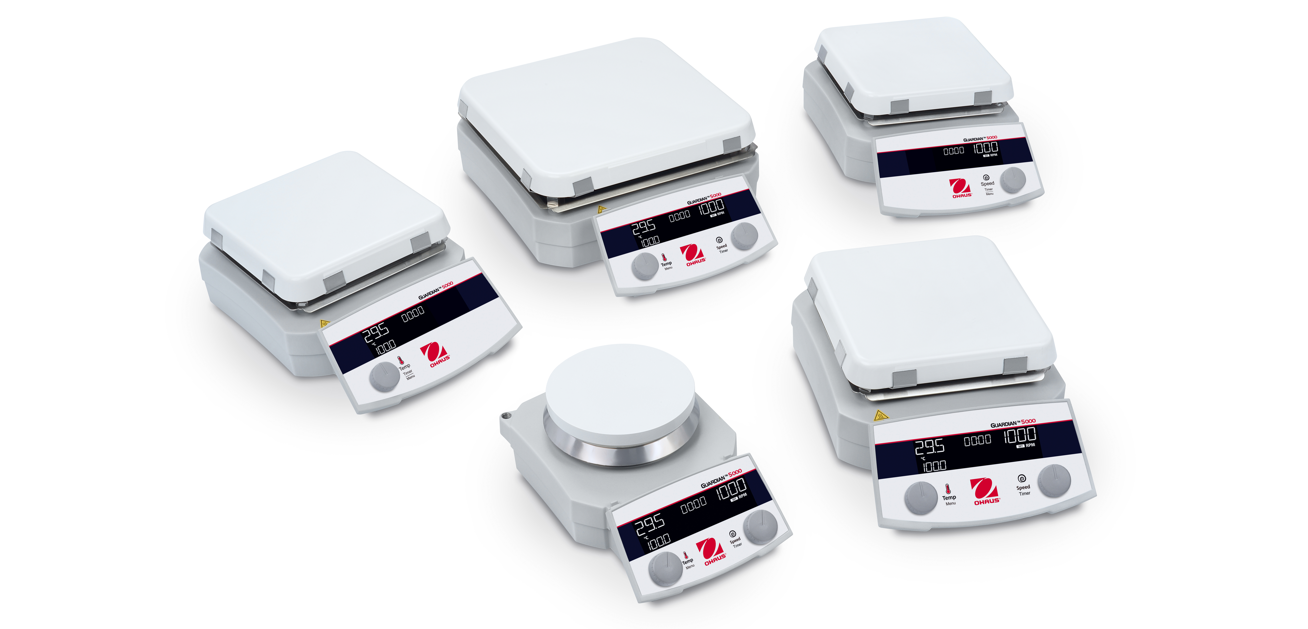 Serie Guardian 5000 von Ohaus Produktbild mit Abbildungen der Serie Guardian 5000 von Ohaus