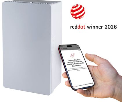 Dezentrales Lüftungsgerät von Pluggit erhält Red Dot Award Dezentrales Lüftungsgerät von Pluggit erhält Red Dot Award
