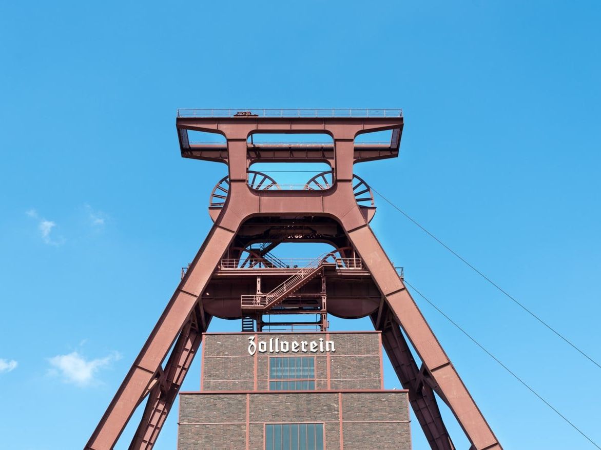Förderturm der Zeche Zollverein in Essen