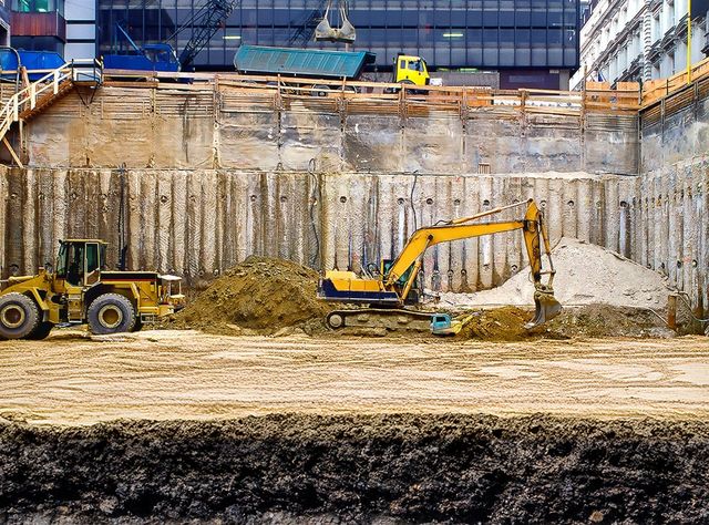 Baugruben - Bauen im innerstädtischen Bereich