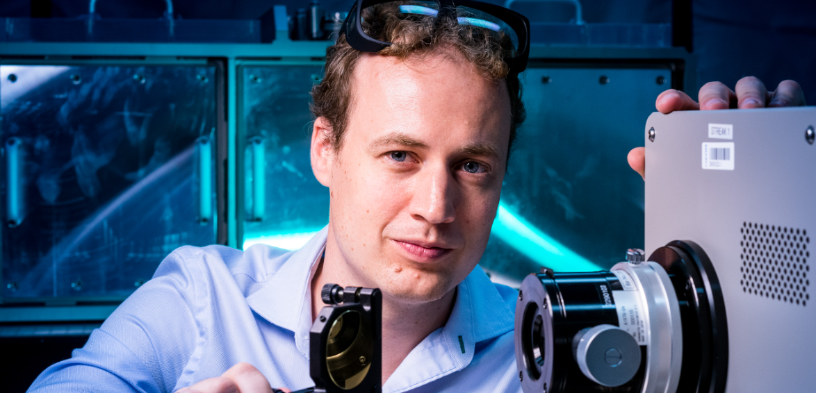 Dominik Kraus im Labor