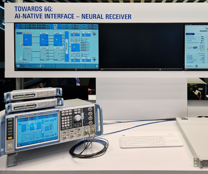 Digitaler Zwilling für AI-RAN | Rohde & Schwarz & NVIDIA testen 5G-Advanced / 6G Frühere Zusammenarbeit mit NVIDIA: Testsystem für KI/ML-basierten neuronalen Empfänger auf dem MWC Barcelona.