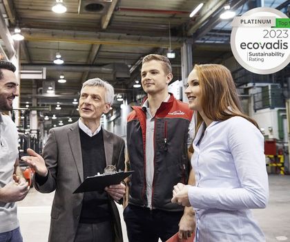 Sustainability: Ecovadis Platinum Medal for Linde Material Handling Sustainability: Ecovadis Platinum Medal for Linde Material Handling