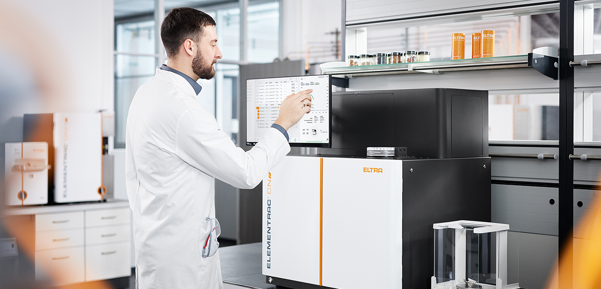 Elementaranalysator von Eltra: Schnelle Kohlenstoff- und Stickstoffanalyse mit Dumas-Verfahren ELEMENTRAC CN-r: Schnelle Kohlenstoff- und Stickstoffanalyse mit Dumas-Verfahren