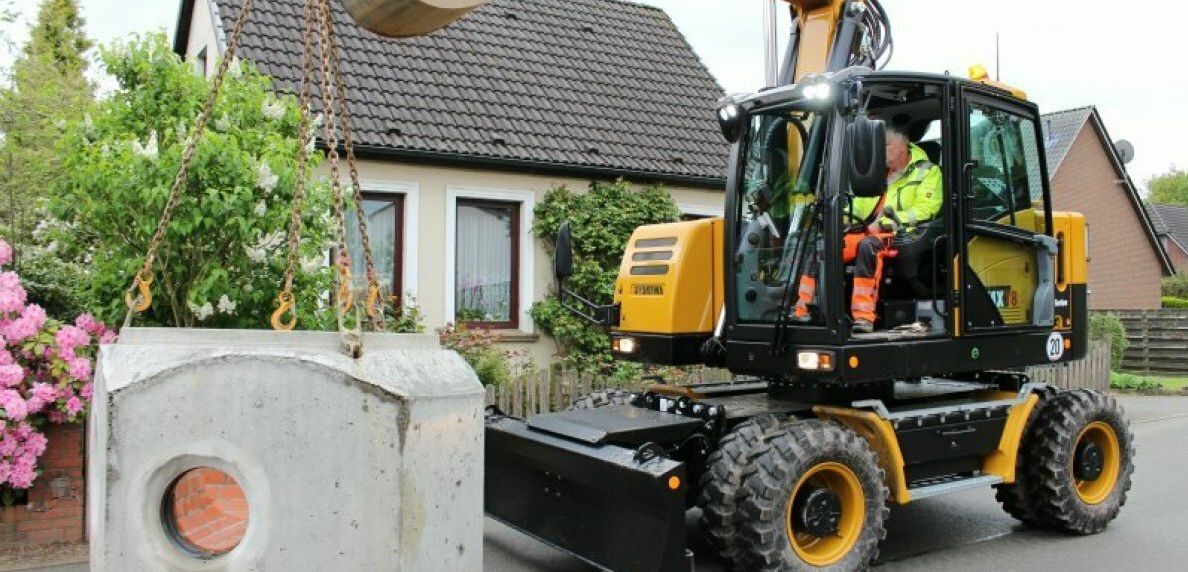 Der Hydrema MX City-Bagger auf Road-Show mit SW48 von ZD Solution KG Der Hydrema MX City-Bagger auf Road-Show mit SW48 von ZD Solution KG