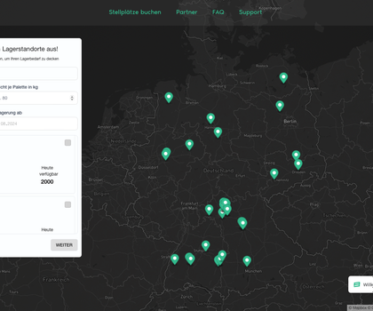 Palletspace website launched: Storage spaces for pallet goods with just a few mouse clicks