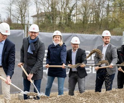 New construction project: Groundbreaking ceremony for new Swisslog headquarters in Aarau