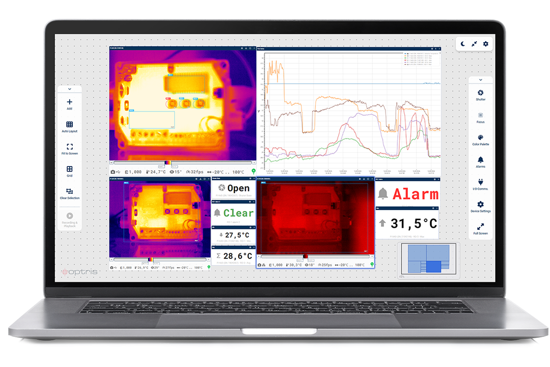Optris Connect: Multi-Kamera-Software für Infrarot-Thermografie Optris Connect: Multi-Kamera-Software für Infrarot-Thermografie