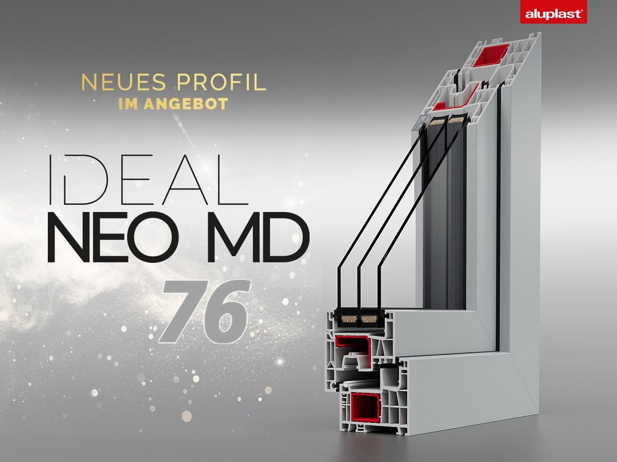 Fenstersystem: Drutex erweitert Portfolio mit neuem Aluplast-Fenstersystem IDEAL NEO MD Aluplast-Fenstersystem von Drutex