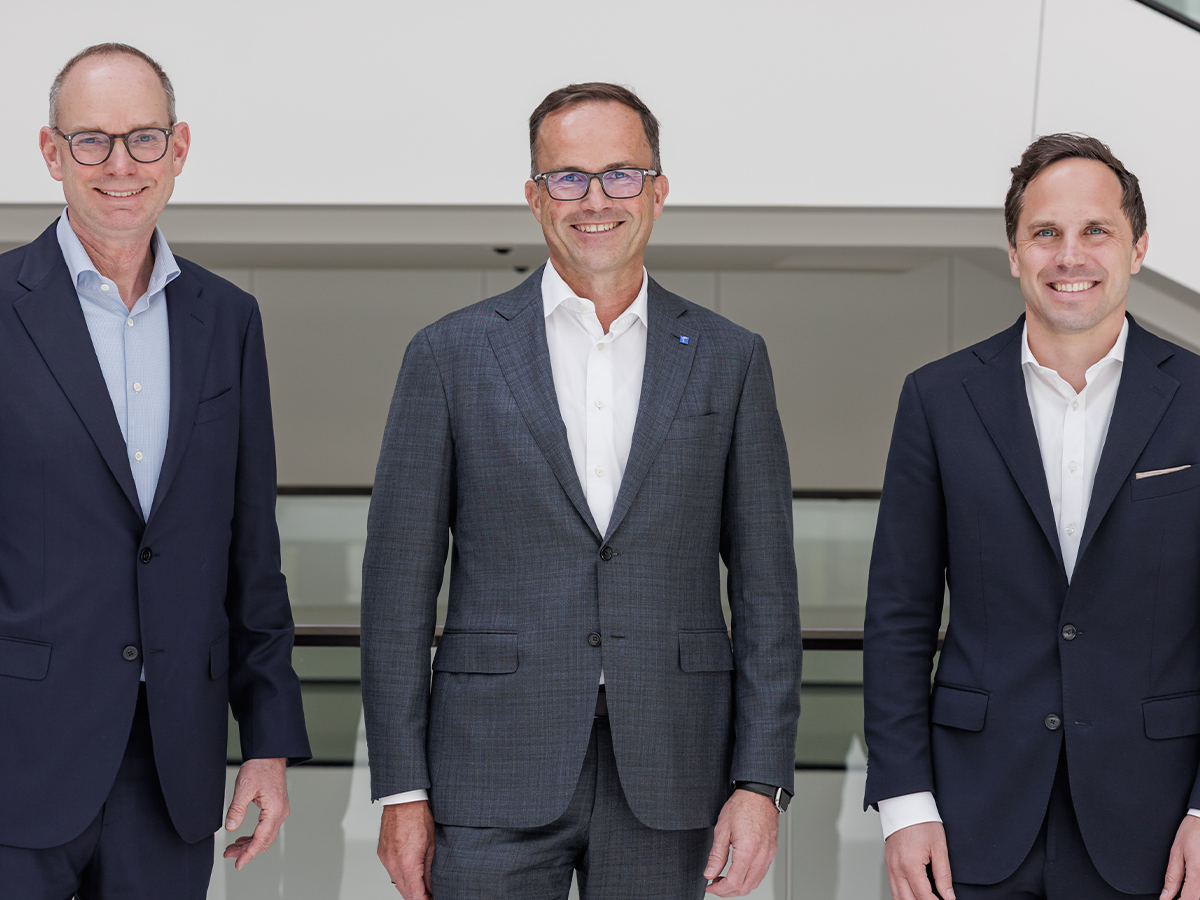 Dr. Holger Feist, Dr. Jochen Köckler, Konstantin Kühl (from left to right)
