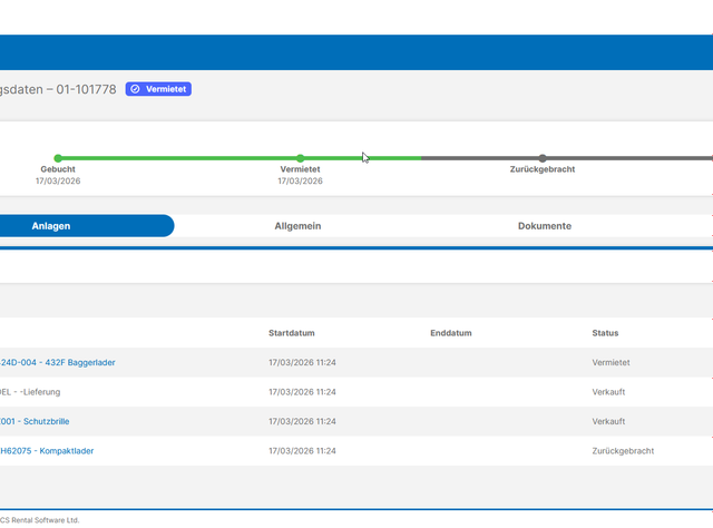 MCS Rental Software erweitert Kundenportal um neue Vertragsübersicht