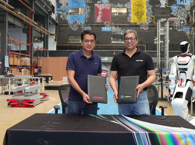 Manas Human, CEO and Co-Founder Nagarro, and Sangeet Kumar, CEO and Co-Founder, Addverb (vl)