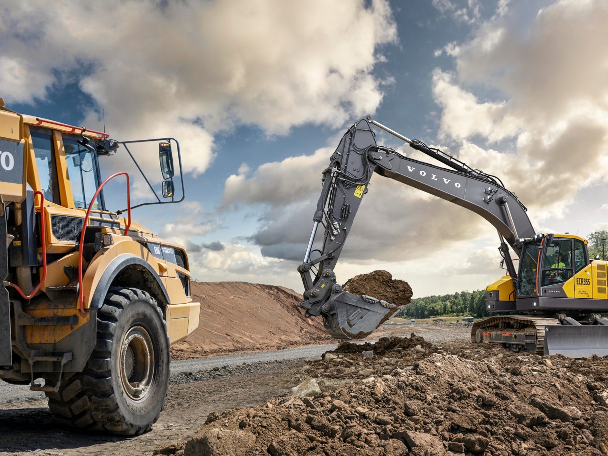 Der neue Kurzheckbagger Volvo ECR355