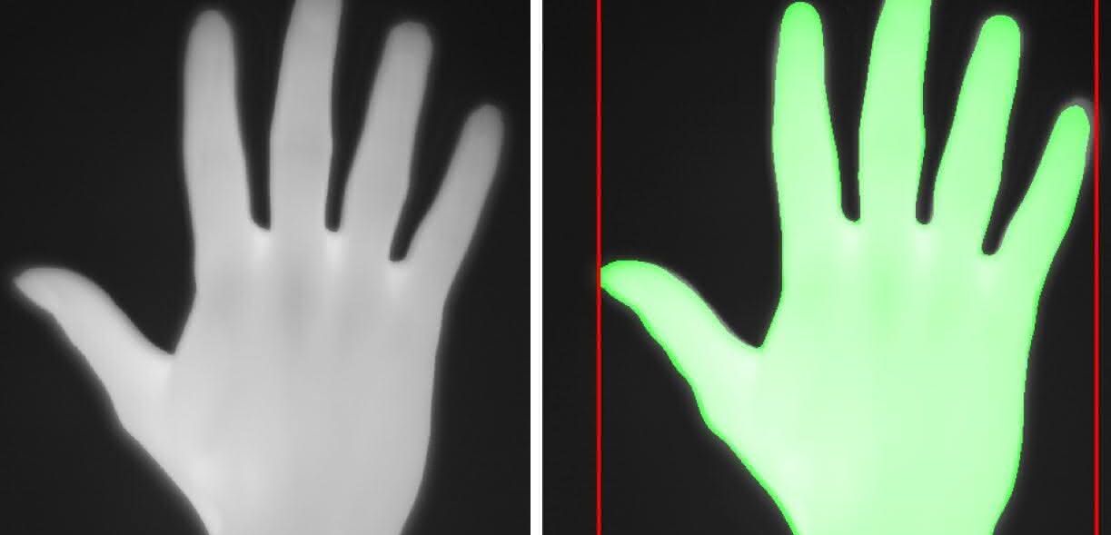 Machine learning: Thermography for hand detection in the MRK
